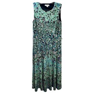 NEW Charter Club Sleeveless Scoopneck Floral Print Dress‎ Small Petite
